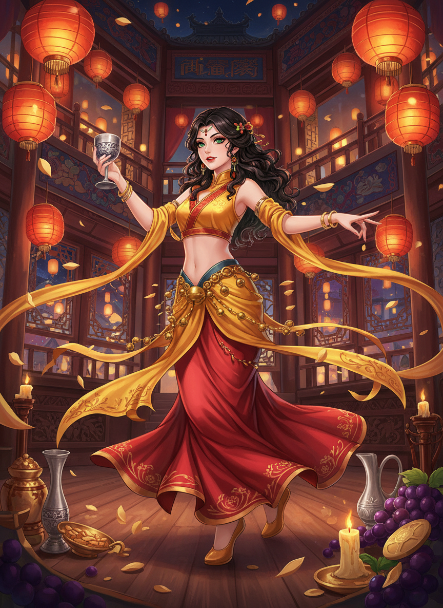 Zarrin "The Golden Whirl" Al-Shirazi - AI Character Card